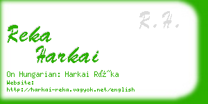 reka harkai business card